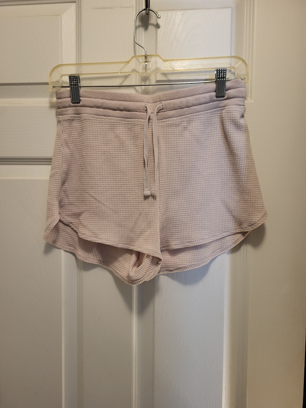 TNA Waffle Knit Lounge Shorts - Light Mauve